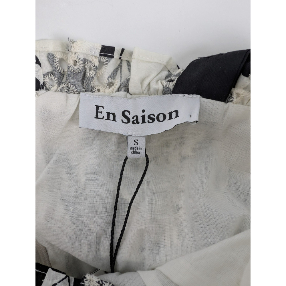 En Saison Vivi Eyelet Floral Print Midi Dress Size S NWT Cottagecore Ascot Fairy - Picture 7 of 12